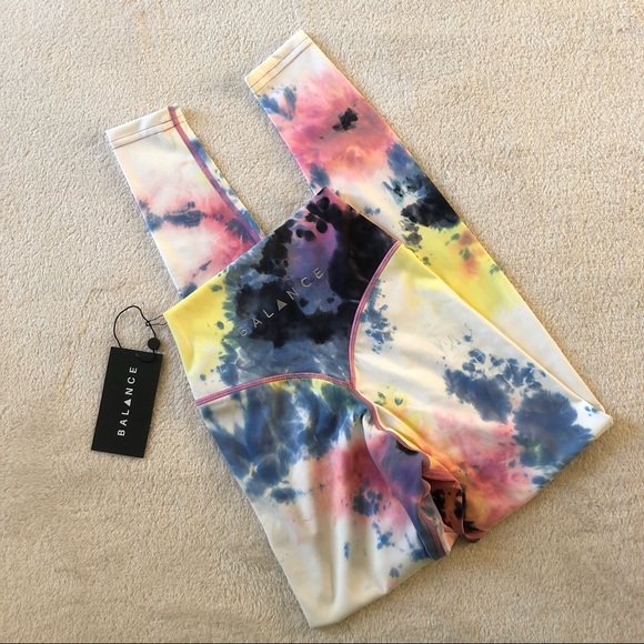 Balance Athletica Pants - Balance Athletica Tie Dye Cloud Leggings